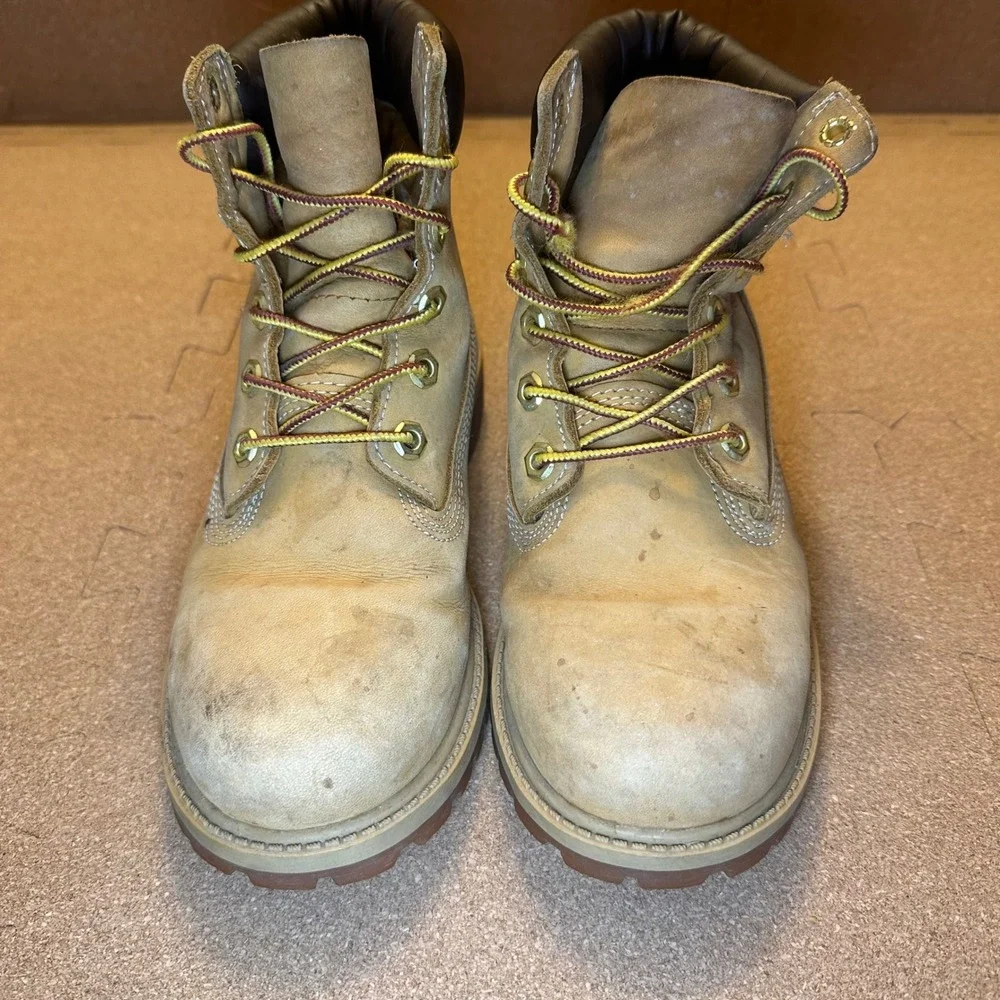 Timberland 6 Inch Premium Waterproof Boots Wheat Leather 12909 Mens 4 M